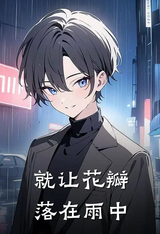 就让花瓣落在雨中