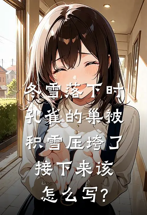 冬雪落下时,孔雀的巢被积雪压垮了,接下来该怎么写?