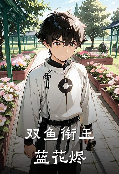 双鱼衔玉蓝花烬